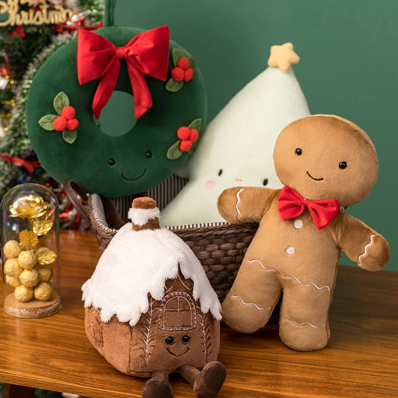 Bonecos Natalinos de Pelúcia Decoração de Natal - Loja Sem Barreiras