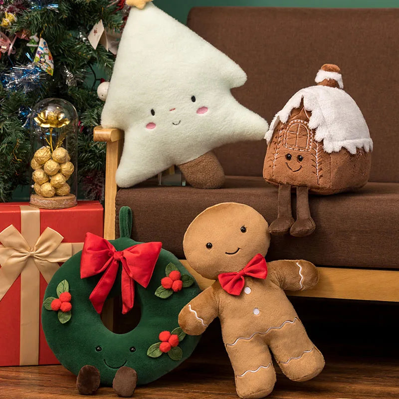 Bonecos Natalinos de Pelúcia Decoração de Natal - Loja Sem Barreiras