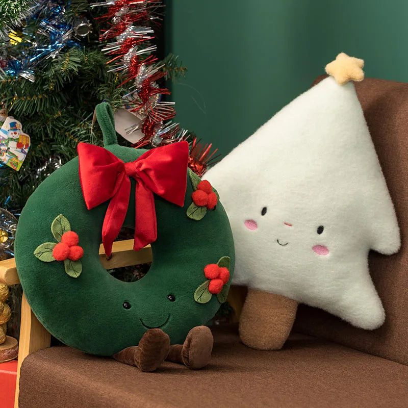 Bonecos Natalinos de Pelúcia Decoração de Natal - Loja Sem Barreiras