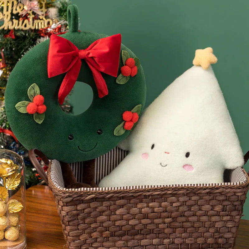 Bonecos Natalinos de Pelúcia Decoração de Natal - Loja Sem Barreiras
