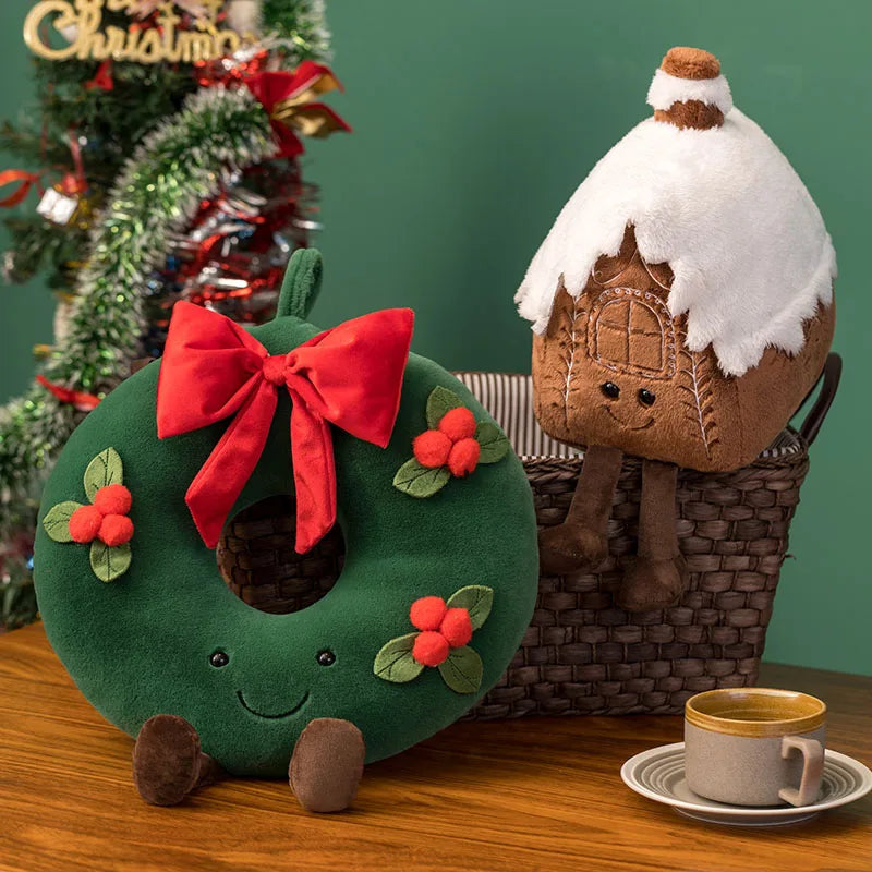 Bonecos Natalinos de Pelúcia Decoração de Natal - Loja Sem Barreiras