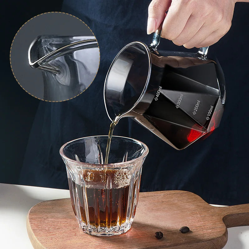 Bule de Café Vidro Borossilicato Coador de Café Hario V60 - Loja Sem Barreiras