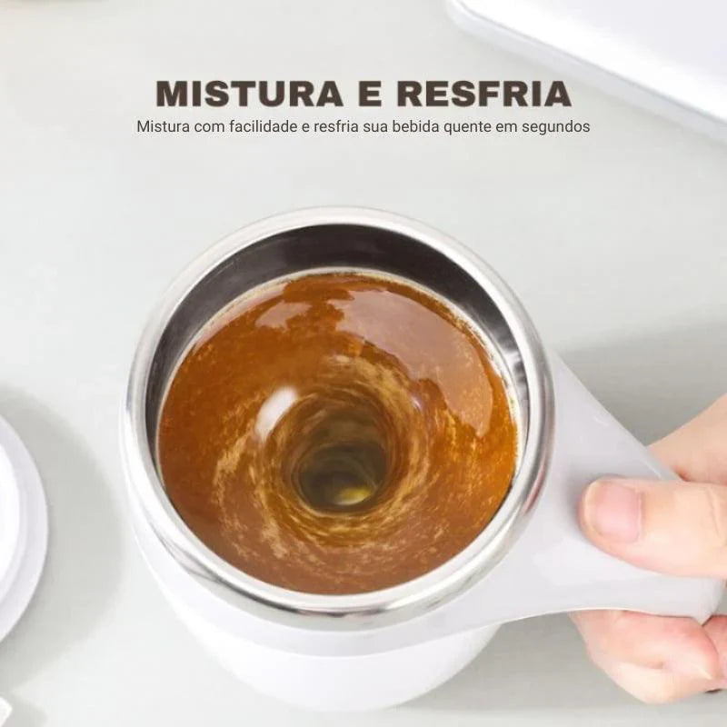 Caneca Térmica Mixer de Inox Portátil - Loja Sem Barreiras