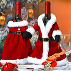 Capa Veludo Para Garrafa de Vinho Capa Decoração de Natal - Loja Sem Barreiras