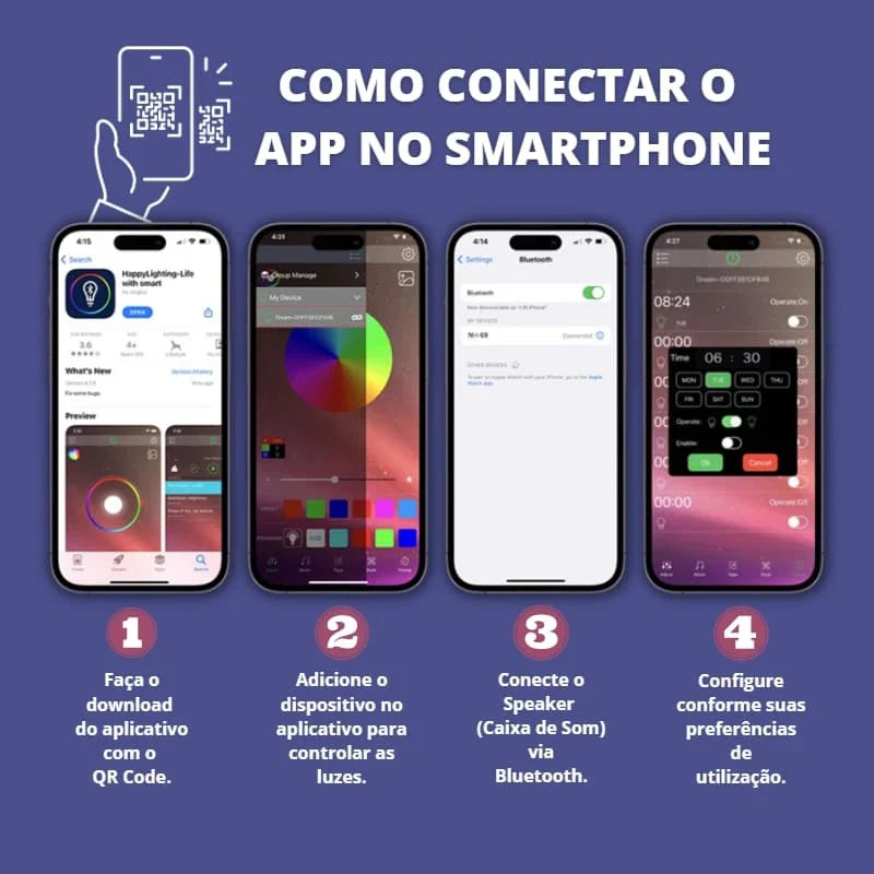 Carregador por Indução + Despertador + Luminária - Loja Sem Barreiras