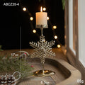 Castiçal de Vela em Ferro com Estrela e Rena Decoração de Natal - Loja Sem Barreiras