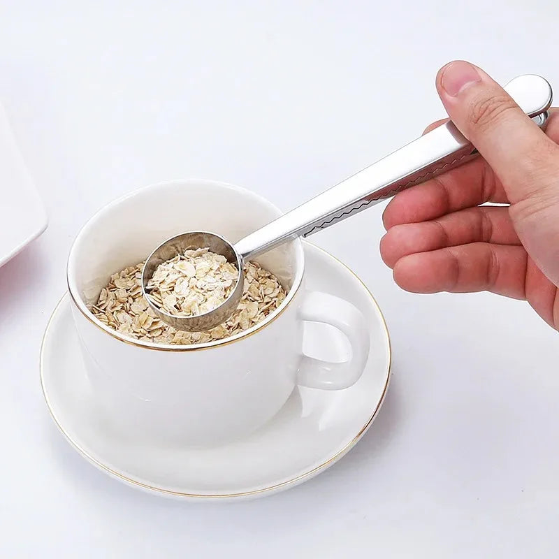 Colher para Café com Presilha Inox Prendedor de Embalagem - Loja Sem Barreiras