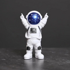 Conjunto de 4 Esculturas Decorativas de Astronauta - Loja Sem Barreiras