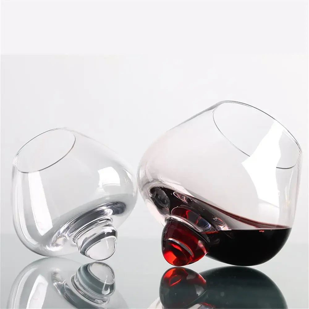 Copo de Whisky Cristal Barriga Rotativo - Loja Sem Barreiras