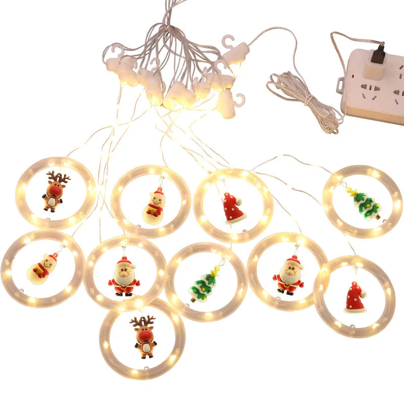 Cortina de Luzes Led 10 Peças Decoração Natalina - Loja Sem Barreiras