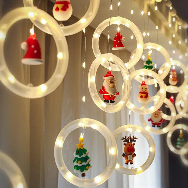 Cortina de Luzes Led 10 Peças Decoração Natalina - Loja Sem Barreiras