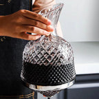 Decanter de Vinho Recipiente de Vidro Cristal Decantador - Loja Sem Barreiras