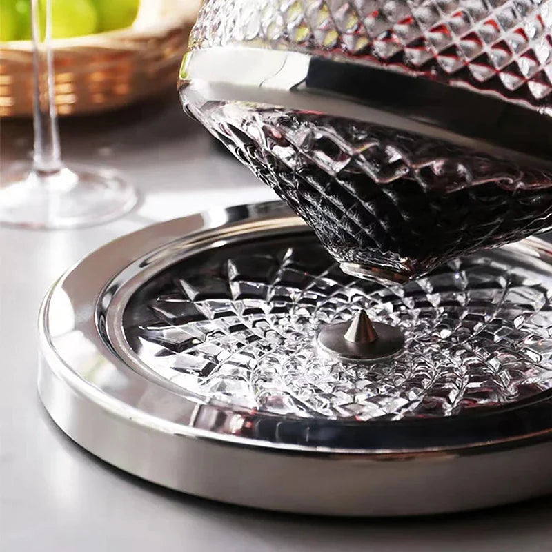 Decanter de Vinho Recipiente de Vidro Cristal Decantador - Loja Sem Barreiras