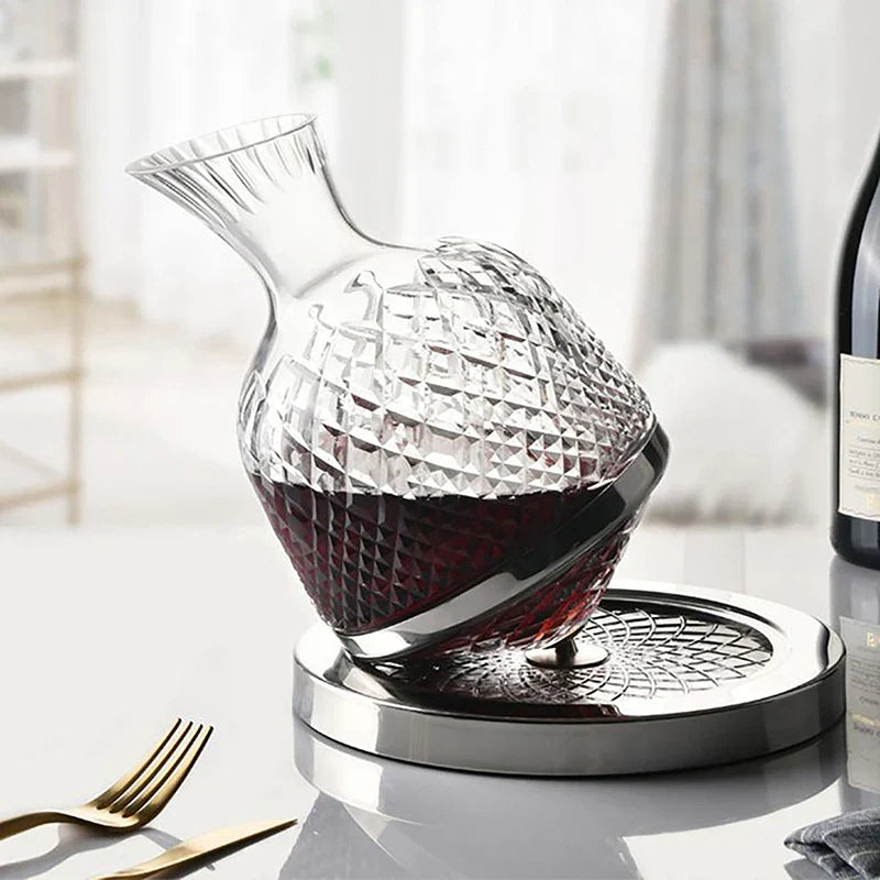 Decanter de Vinho Recipiente de Vidro Cristal Decantador - Loja Sem Barreiras
