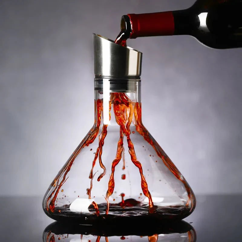 Decanter de Vinho Vidro Iceberg Aerador - Loja Sem Barreiras