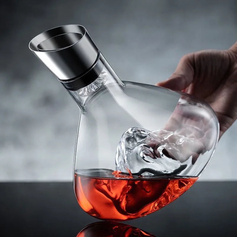 Decanter de Vinho Vidro Iceberg Aerador - Loja Sem Barreiras