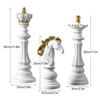 Decoração de Mesa Resina Estátua Peças de Xadrez - Loja Sem Barreiras
