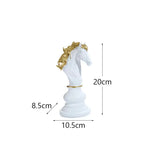 Decoração de Mesa Resina Estátua Peças de Xadrez - Loja Sem Barreiras