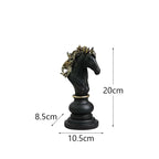 Decoração de Mesa Resina Estátua Peças de Xadrez - Loja Sem Barreiras