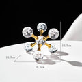 Decoração de Mesa de Cristal Moderna Ornamento Molécula - Loja Sem Barreiras