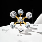 Decoração de Mesa de Cristal Moderna Ornamento Molécula - Loja Sem Barreiras