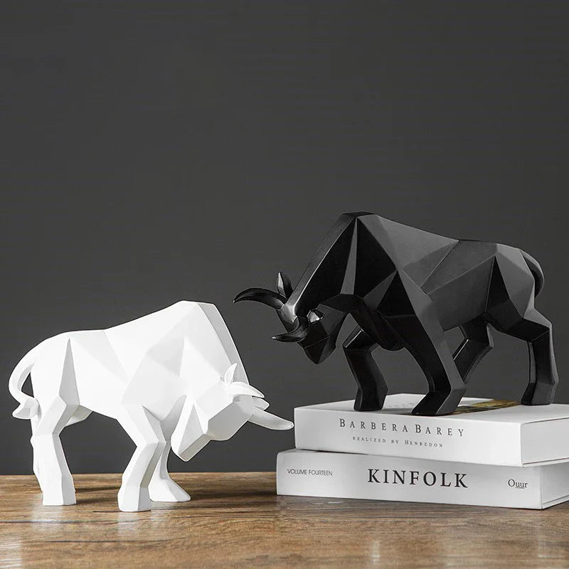 Decoração de Mesa de Resina Estátua Touro - Loja Sem Barreiras