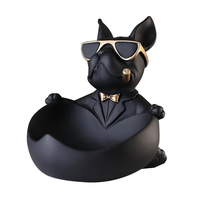 Escultura Decorativa Bulldog Francês - Loja Sem Barreiras