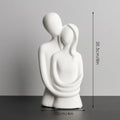 Escultura Nórdica em Cerâmica de Casal Abstrato - Loja Sem Barreiras