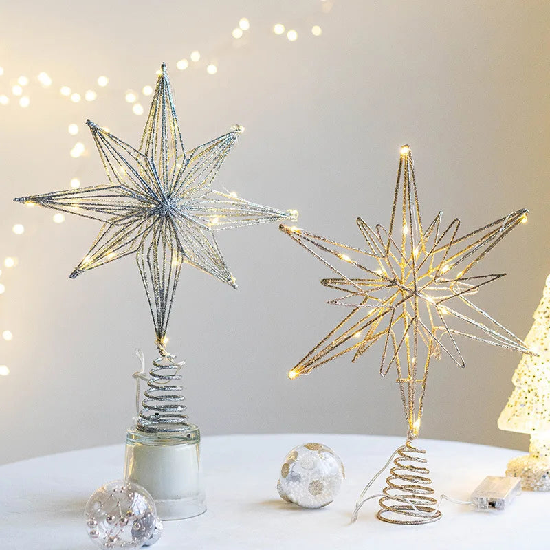 Estrela LED Para Árvore de Natal Decoração de Natal - Loja Sem Barreiras