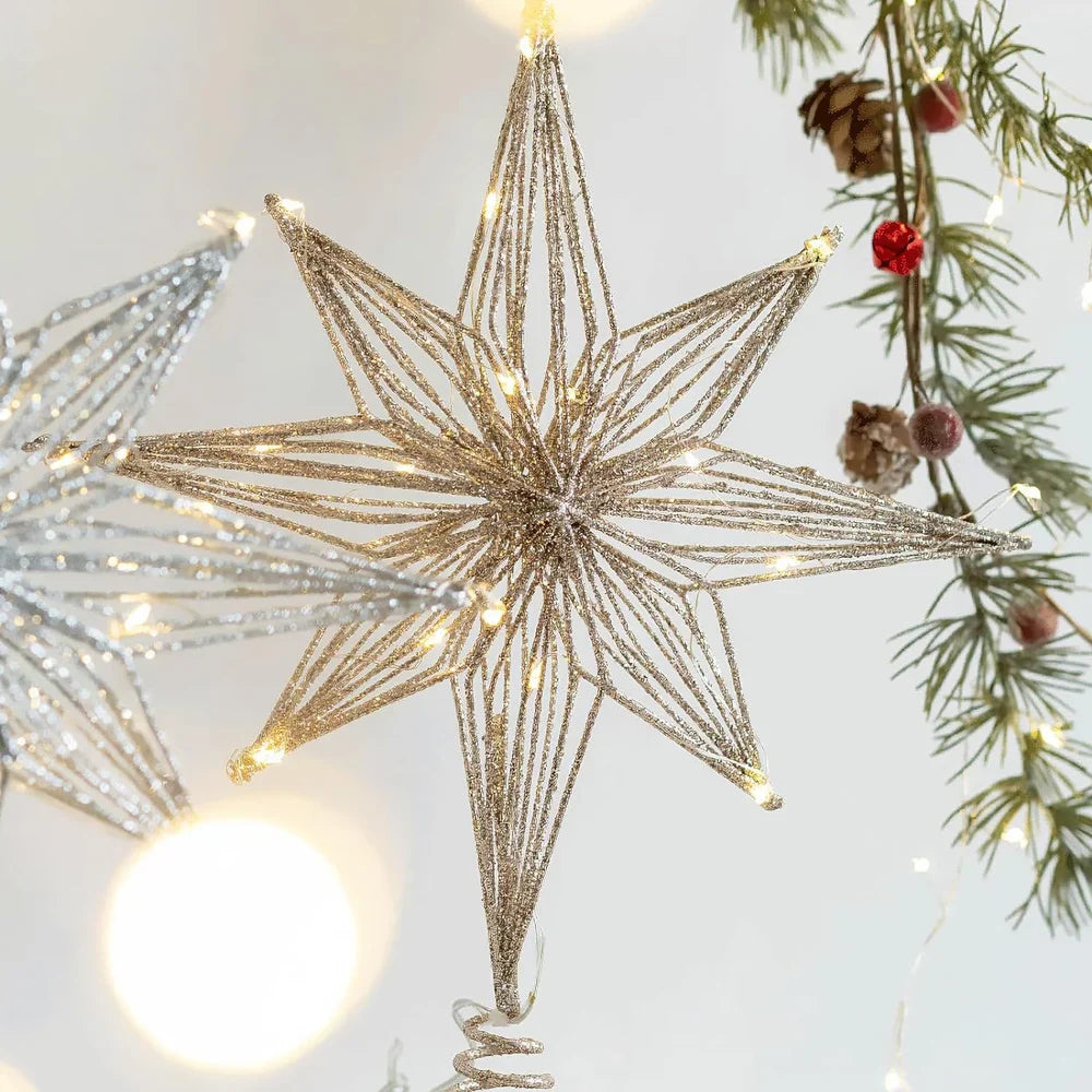 Estrela LED Para Árvore de Natal Decoração de Natal - Loja Sem Barreiras