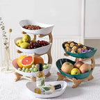 Fruteira de Mesa Cesta de Fruta Bambu - Loja Sem Barreiras
