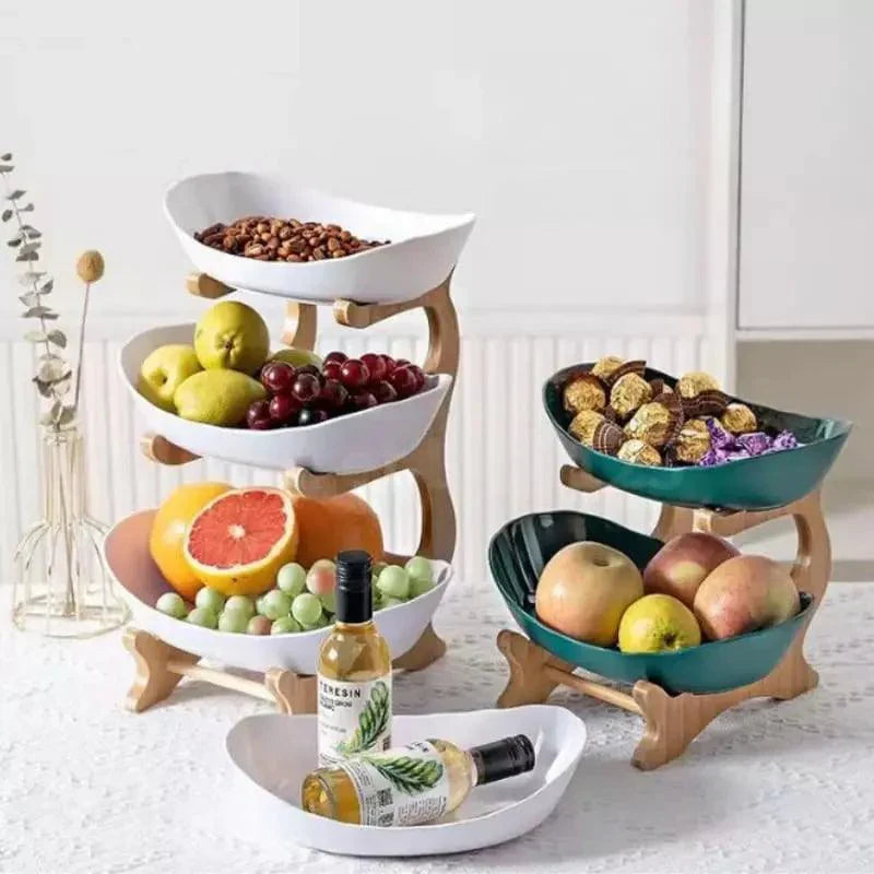 Fruteira de Mesa Cesta de Fruta Bambu - Loja Sem Barreiras