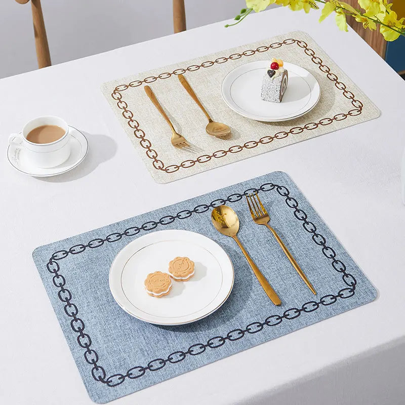 Jogo Americano Kit Descanso de Prato Quadrado Decorativo - Loja Sem Barreiras