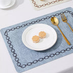 Jogo Americano Kit Descanso de Prato Quadrado Decorativo - Loja Sem Barreiras