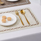 Jogo Americano Kit Descanso de Prato Quadrado Decorativo - Loja Sem Barreiras