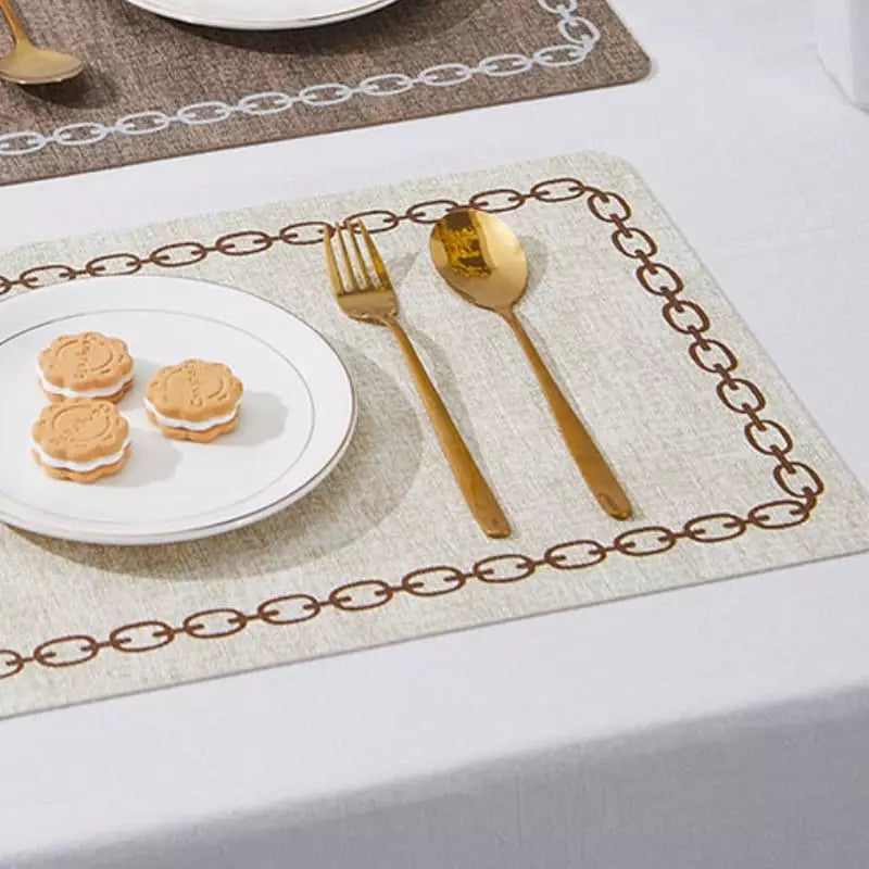 Jogo Americano Kit Descanso de Prato Quadrado Decorativo - Loja Sem Barreiras