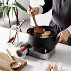Kit Utensílios de Cozinha 7 Peças de Madeira - Loja Sem Barreiras