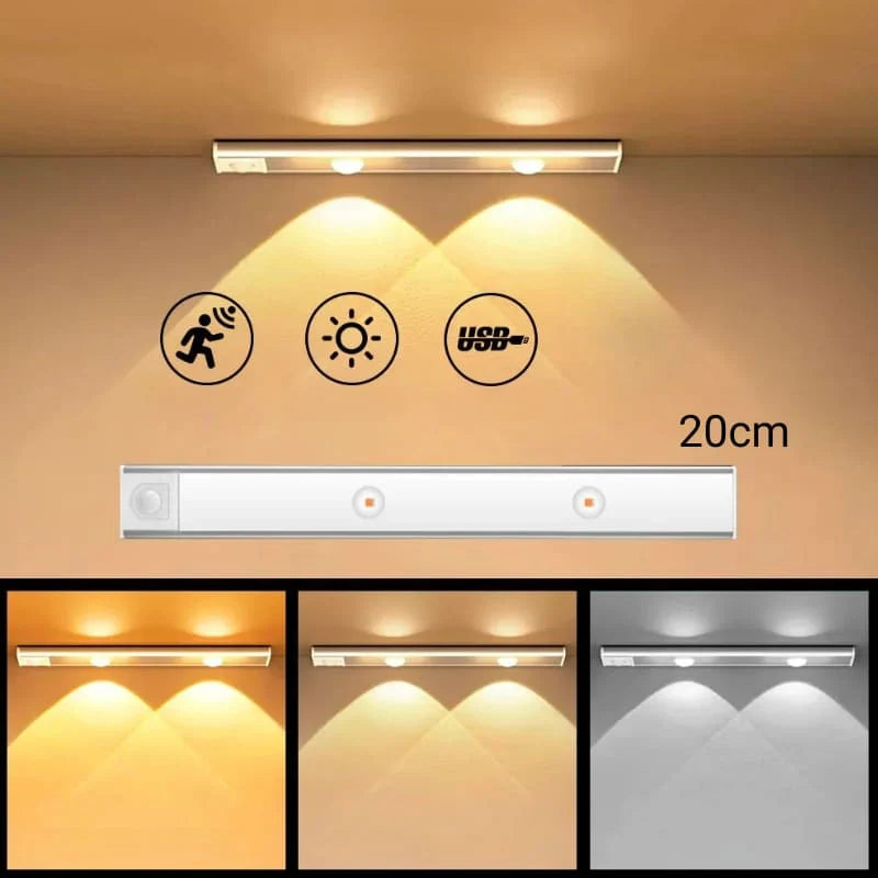 Luminária de LED Magnética com Sensor de Movimento - Loja Sem Barreiras
