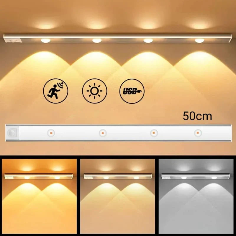 Luminária de LED Magnética com Sensor de Movimento - Loja Sem Barreiras