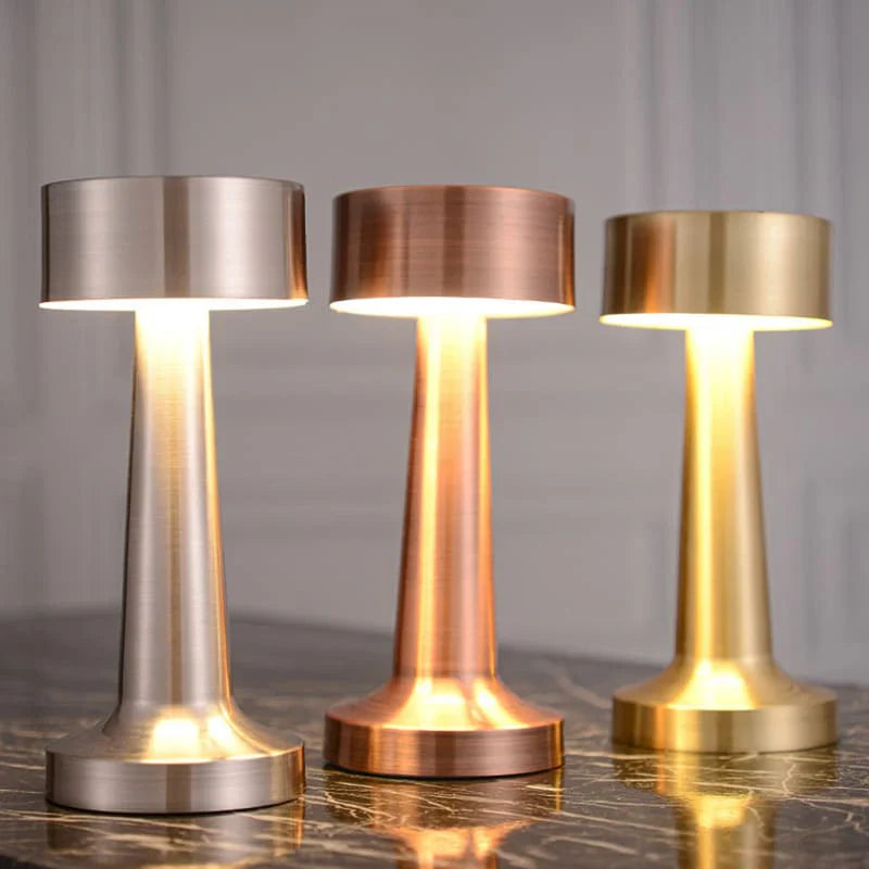 Luminária de Mesa LED Decoração Retrô Recarregável - Loja Sem Barreiras