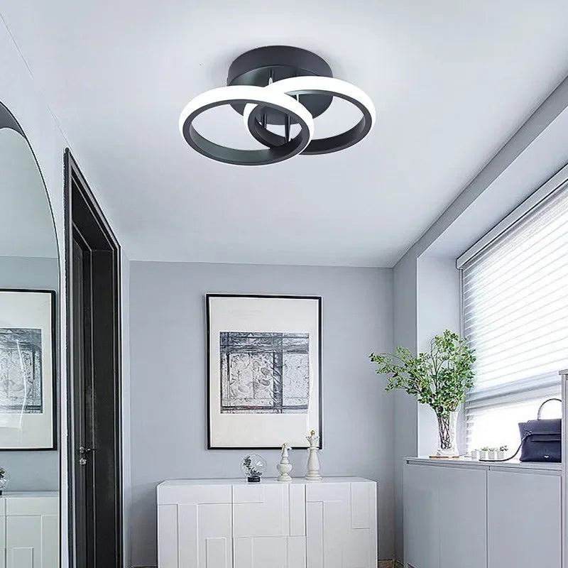 Luminária de Teto LED com Design Circular Para Quarto e Sala - Loja Sem Barreiras