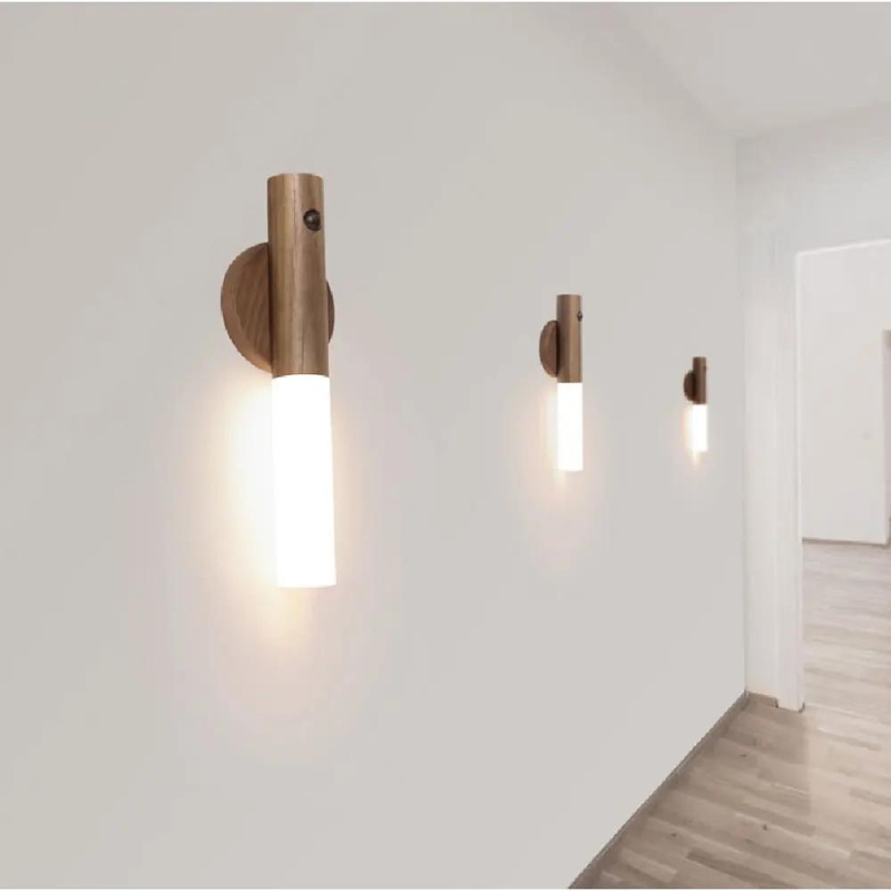 Luminária LED de Parede com Sensor de Movimento Recarregável e Base Removível - Loja Sem Barreiras