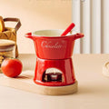 Panela de Fondue de Queijo e Chocolate Cerâmica - Loja Sem Barreiras