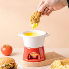 Panela de Fondue de Queijo e Chocolate Cerâmica - Loja Sem Barreiras
