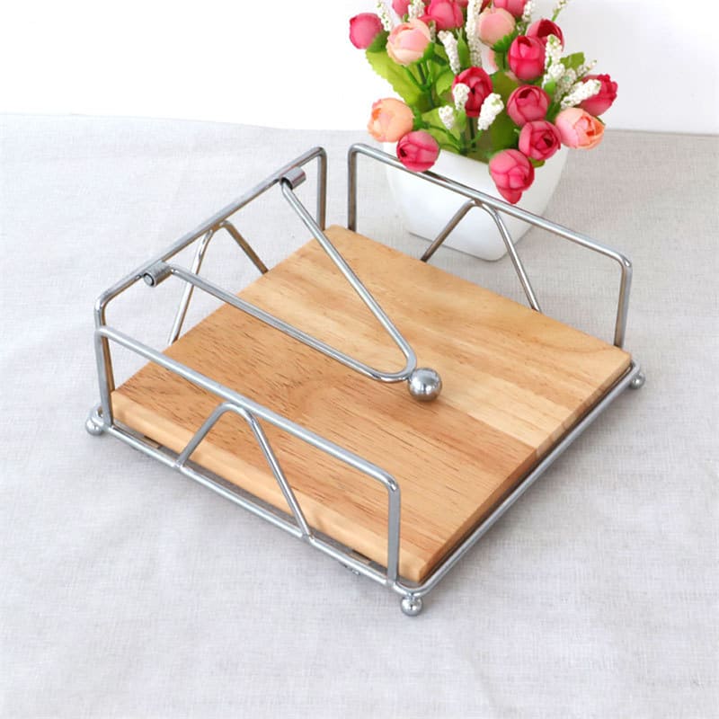 Porta Guardanapo de Mesa Inox - Loja Sem Barreiras