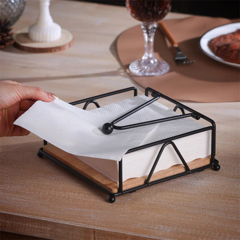 Porta Guardanapo de Mesa Inox - Loja Sem Barreiras