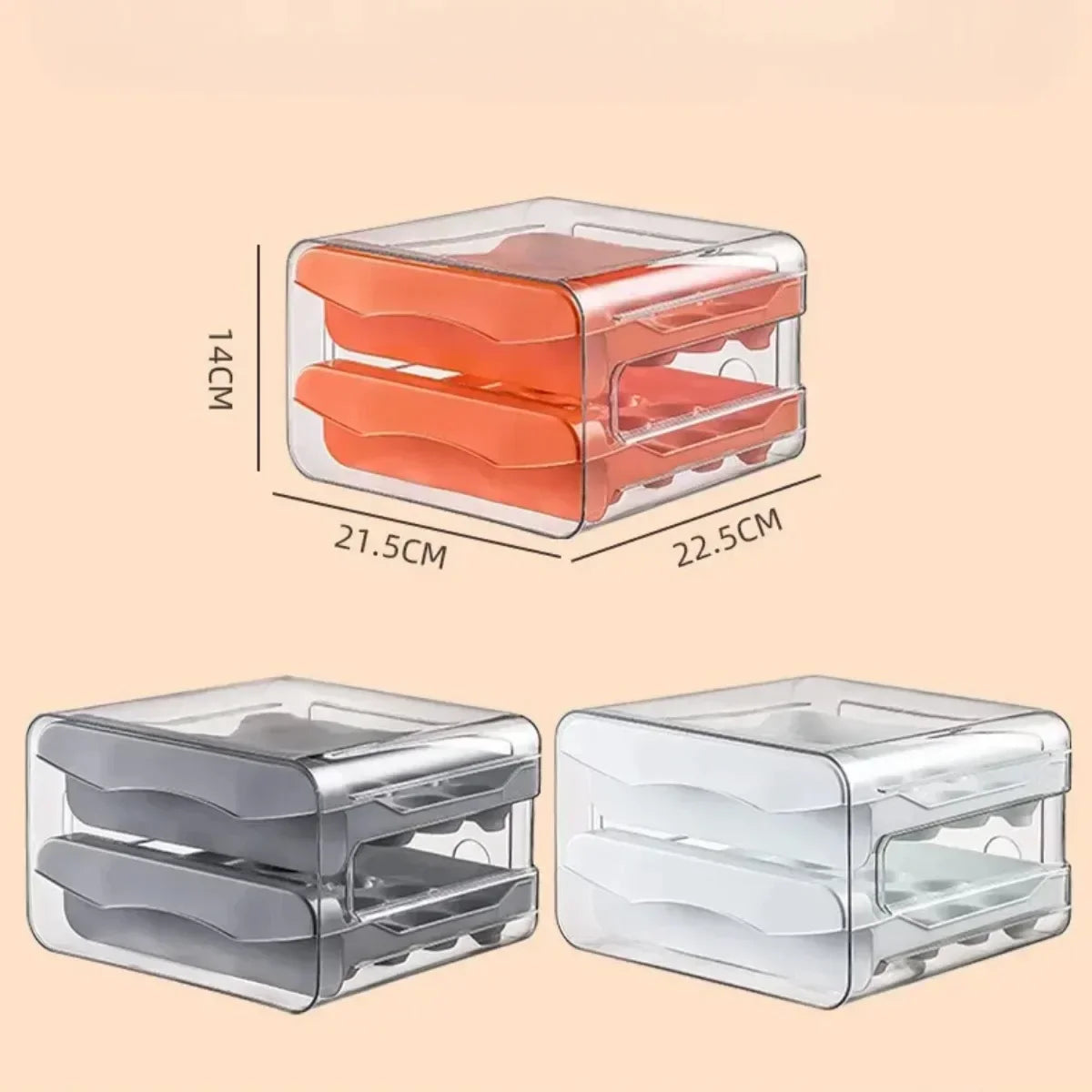 Refrigerator Egg Organizer with Drawer