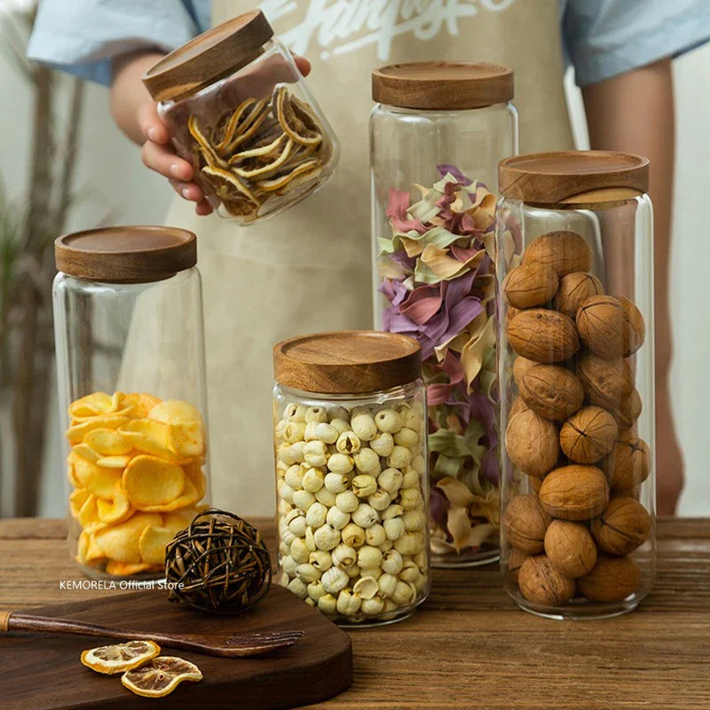 Hermetic Glass Storage Jars