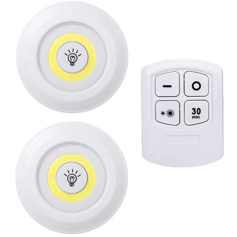 Kit Luminárias LED sem fio com Controle Remoto - Loja Sem Barreiras