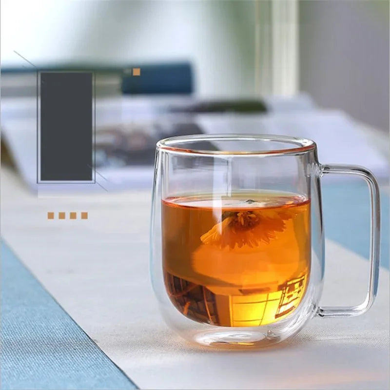 Caneca de Vidro Parede Dupla
